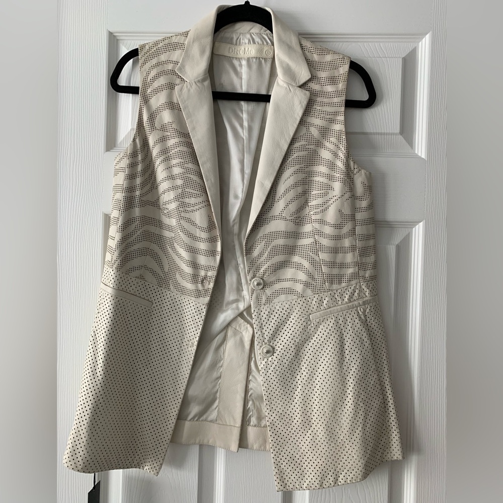 Drome leather vest